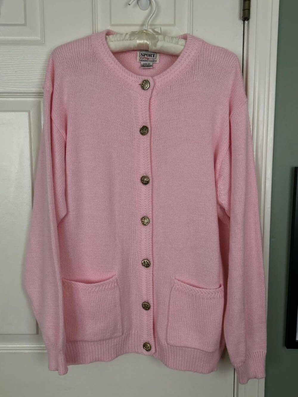 VTG 80's Bubblegum Pink Cardigan